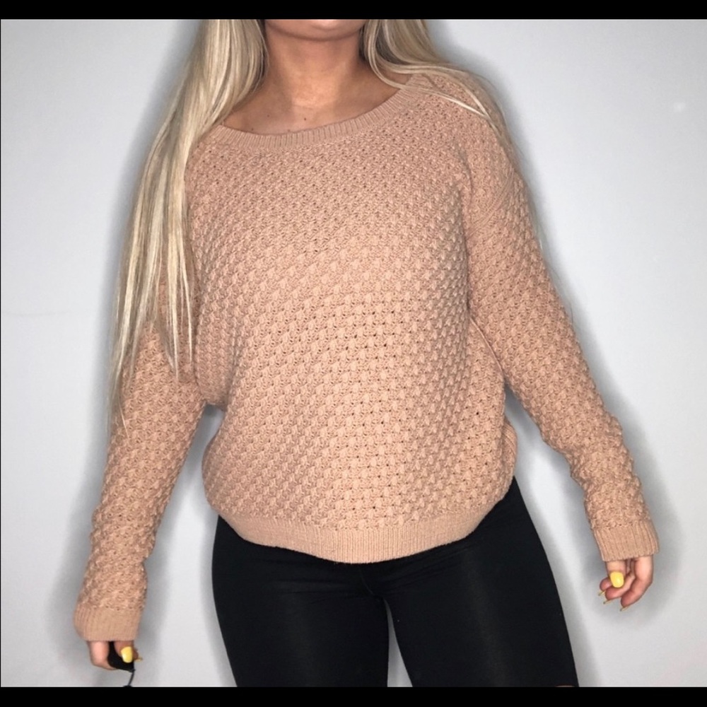 Old Navy Camel Knit Sweater